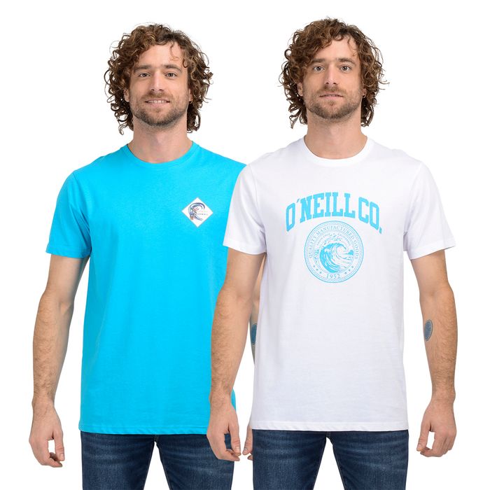 PACK 2 POLERAS MAINE AZUL CLARO - BLANCO