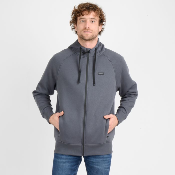 POLERON FULL ZIPER FREAK  GRIS