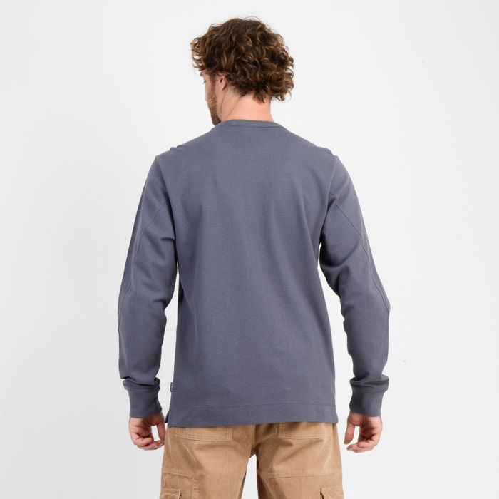 POLERA MANGA LARGA BULDGE  GRIS OSCURO
