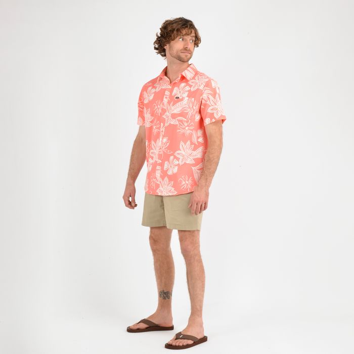 CAMISA MANGA CORTA TVLR UPF TRAVERSE  NARANJO