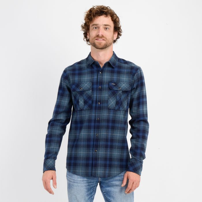 CAMISA FRANELA PROSPECT AZUL