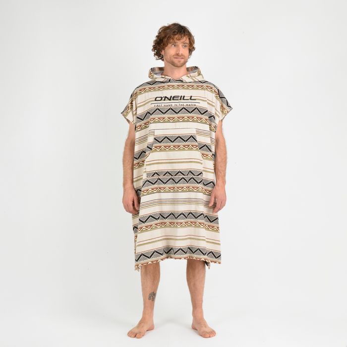 PONCHO TOALLA AZTEC  BEIGE