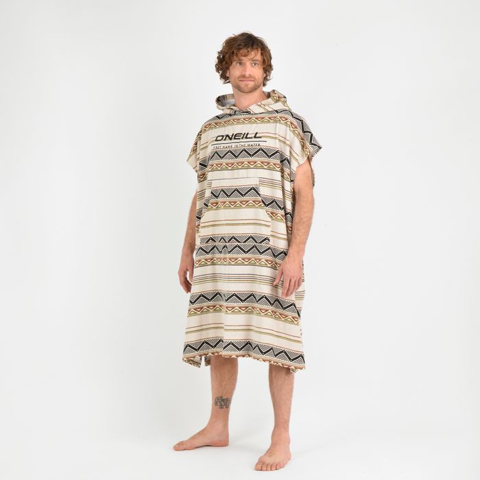 PONCHO TOALLA AZTEC  BEIGE