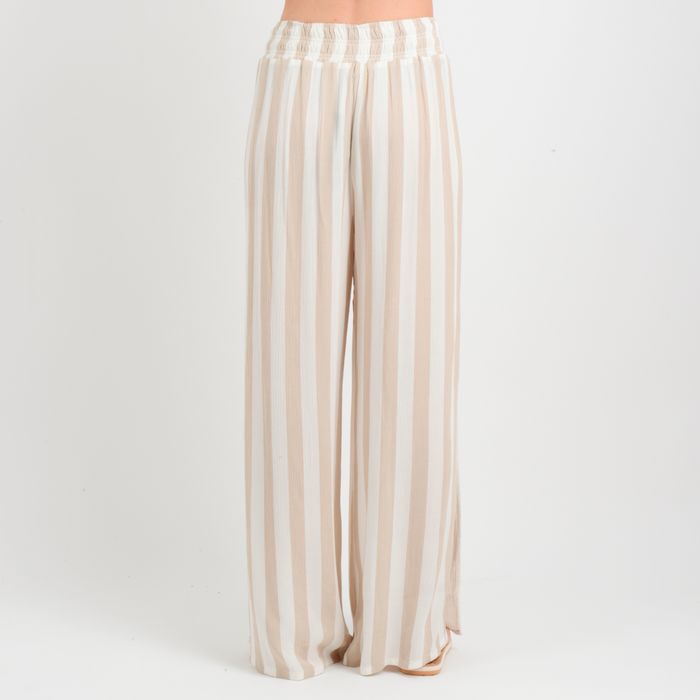 PANTALON PATI STRIPE  BEIGE CLARO