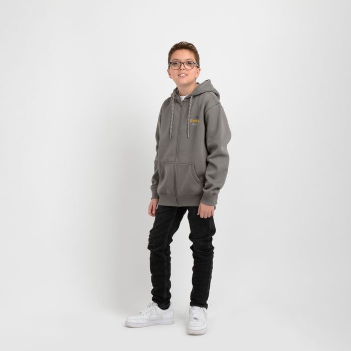 POLERON RIP TIDE ZIP  GRIS OSCURO