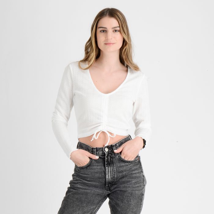 POLERA MANGA LARGA MARLENE BEIGE CLARO