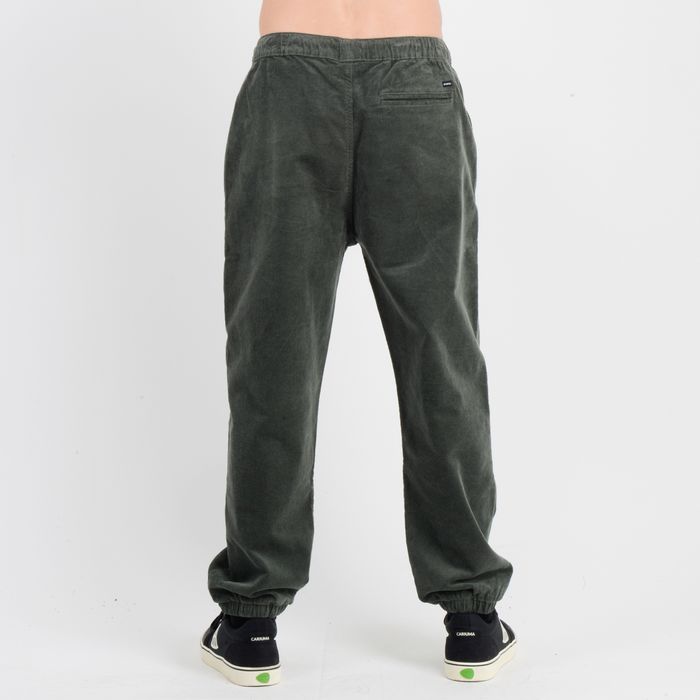 PANTALON COTELE SLIDER  VERDE OSCURO