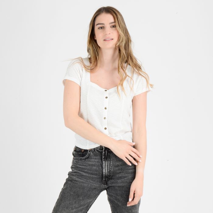 POLERA MANGA CORTA JACKIE  BLANCO