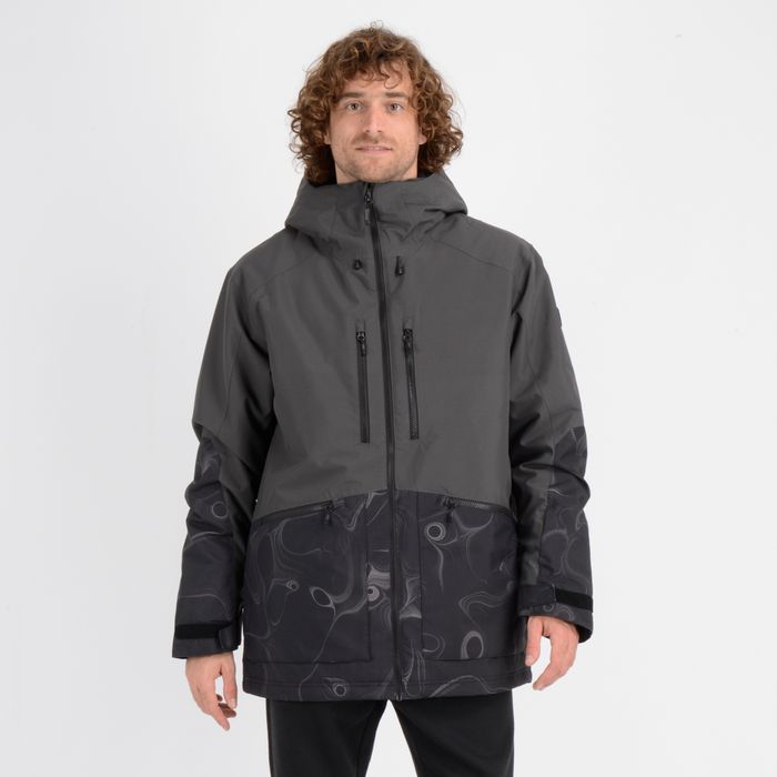 PARKA TECNICA TEXTURE JACKET GRIS OSCURO 10K/10K