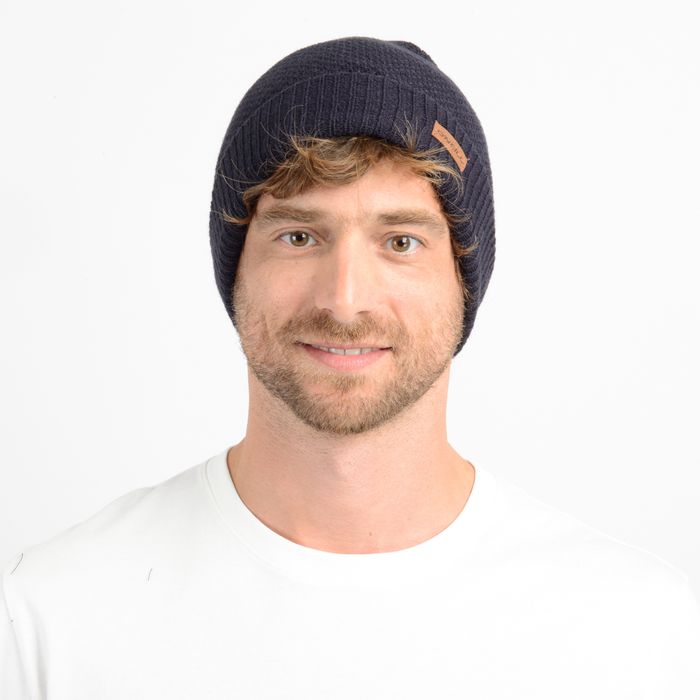 BEANIES WAFFLE  AZUL OSCURO