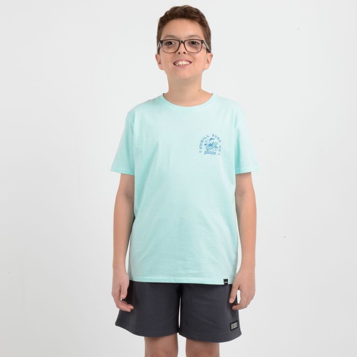 POLERA MANGA CORTA COOPER AZUL CLARO / PASTEL