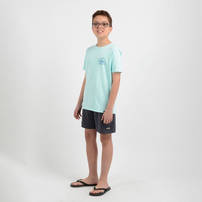 POLERA MANGA CORTA COOPER AZUL CLARO / PASTEL