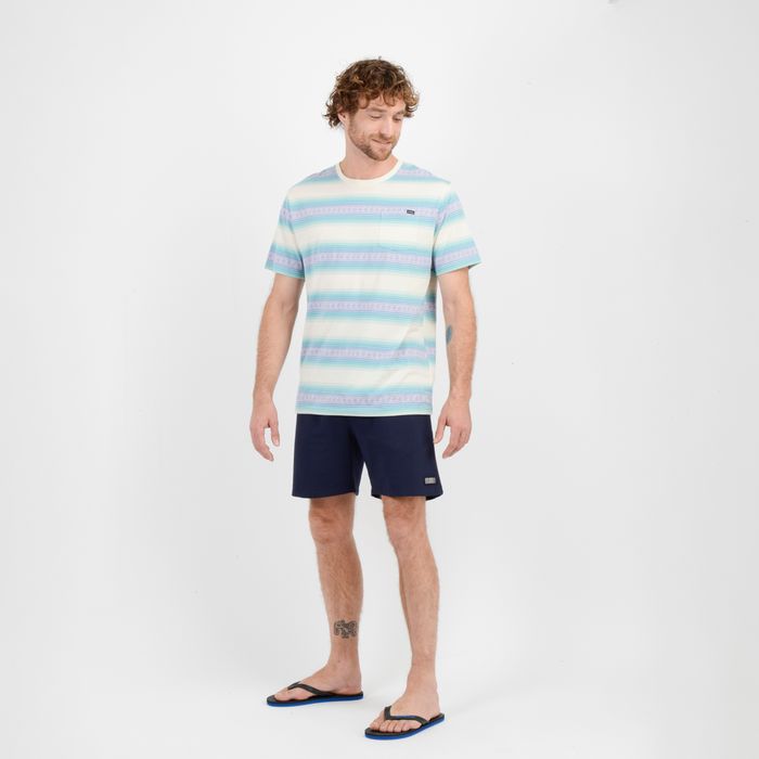 POLERA MANGA CORTA ETNIC  BEIGE