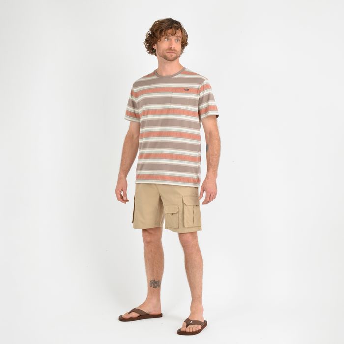 POLERA MANGA CORTA ETNIC  CAFÉ CLARO