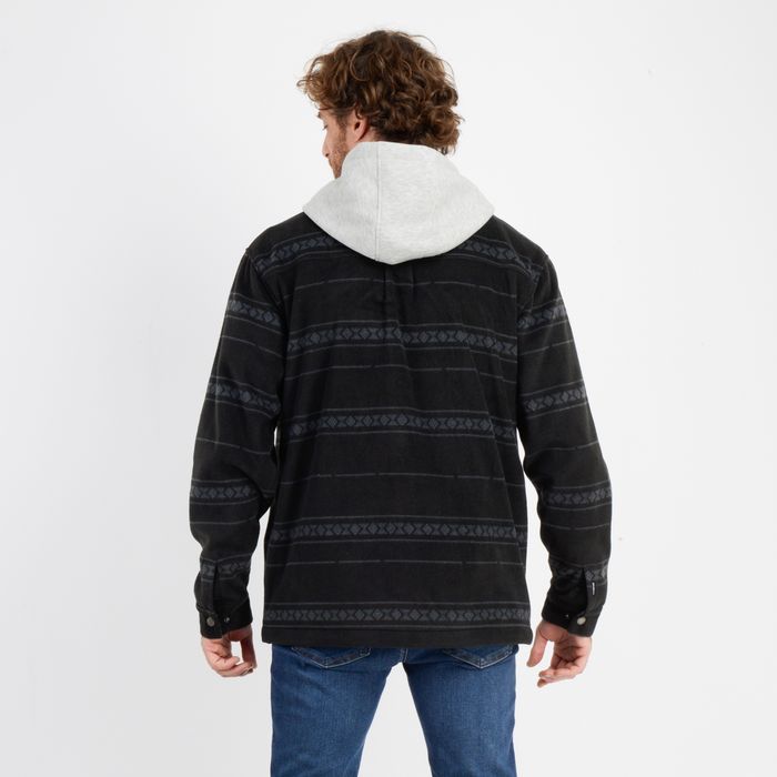 CAMISA POLAR REDMOND HOOD NEGRO