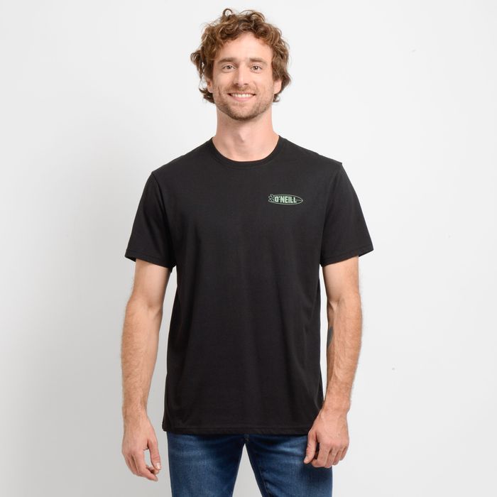 POLERA MANGA CORTA JOY WAVE NEGRO