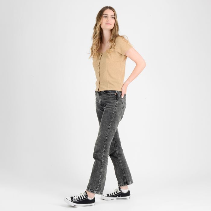 POLERA MANGA CORTA JACKIE  BEIGE OSCURO