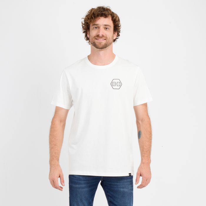 POLERA MANGA CORTA ETNIC  BEIGE CLARO