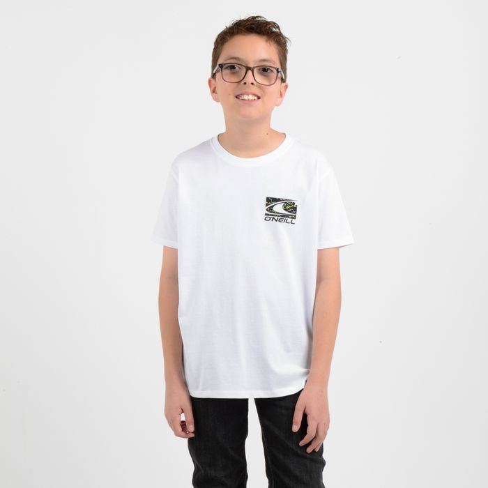POLERA MANGA CORTA LITTLE WAVE  BLANCO