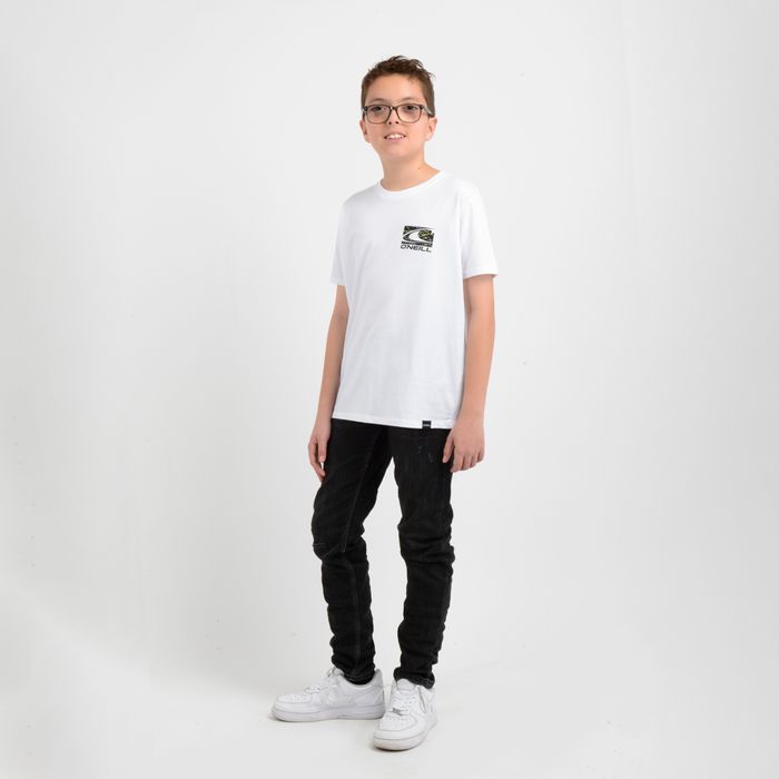 POLERA MANGA CORTA LITTLE WAVE  BLANCO