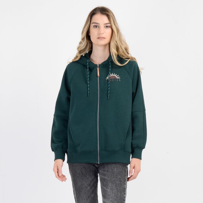 POLERON SUNNY PALM FZ VERDE OSCURO