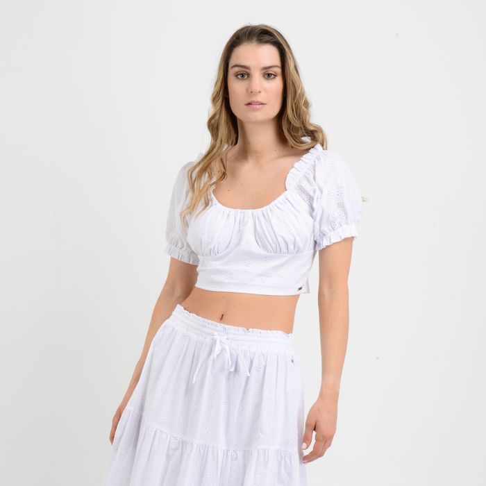 BLUSA MANGA CORTA SIENA  BLANCO