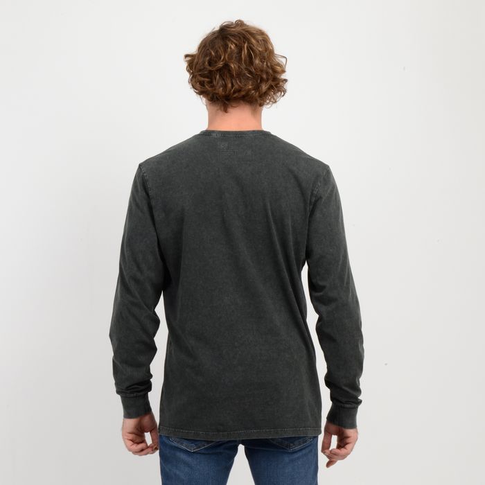 POLERA MANGA LARGA DITHER  NEGRO