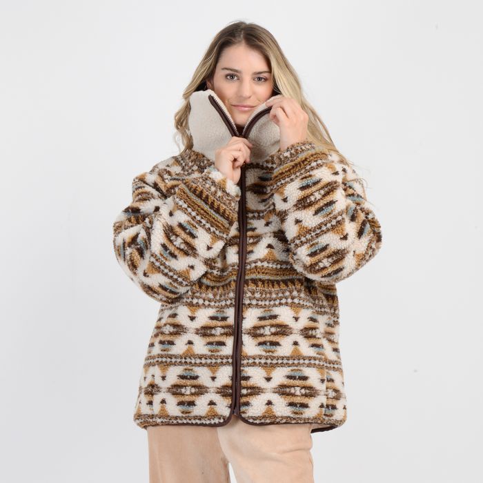 CHAQUETA CHIPORRO RORI CAFÉ CLARO