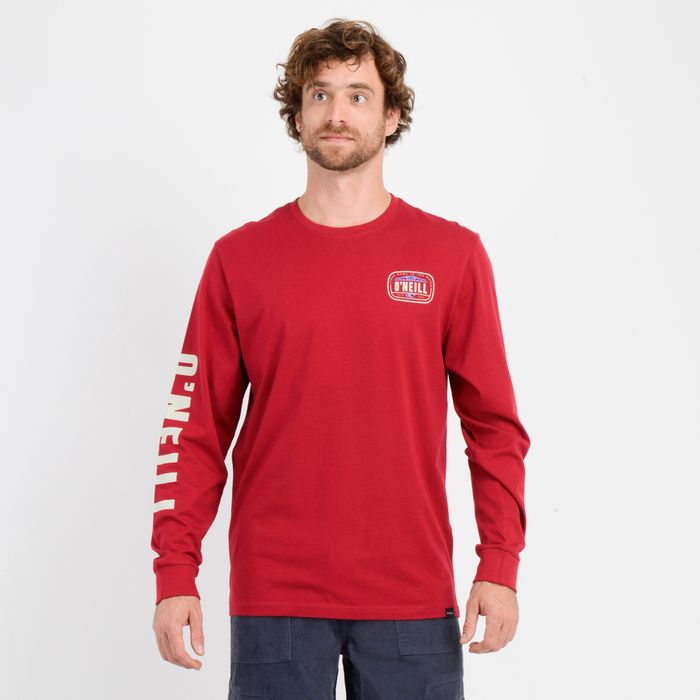 POLERA MANGA LARGA EVENTIDE  ROJO OSCURO