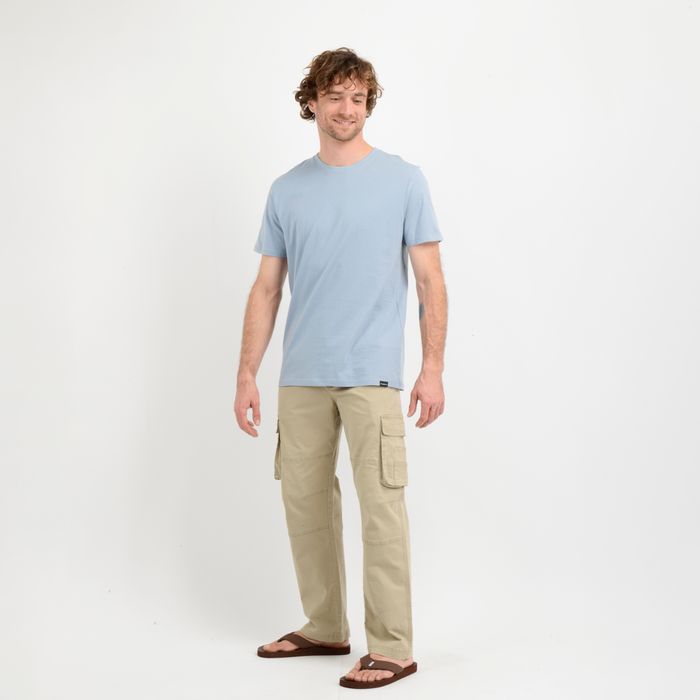 POLERA MANGA CORTA EAST CLIFF BASIC  AZUL
