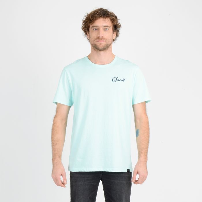 POLERA MANGA CORTA COMBO  AZUL