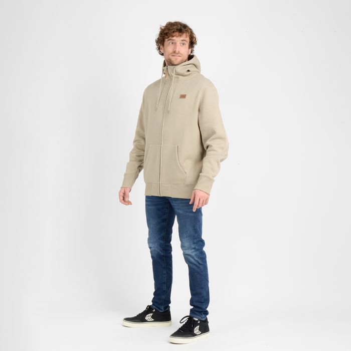 POLERON FULL ZIPER BAVARO FZ  BEIGE
