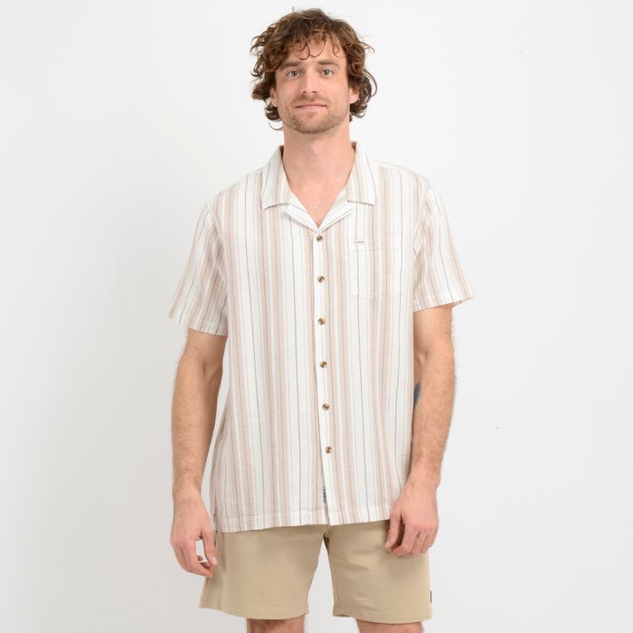 CAMISA MANGA CORTA RIVERA  BEIGE