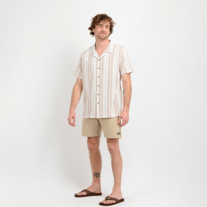 CAMISA MANGA CORTA RIVERA  BEIGE