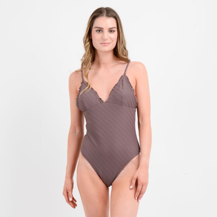 TRAJE DE BAÑO ENTERO PORTO  CAFÉ