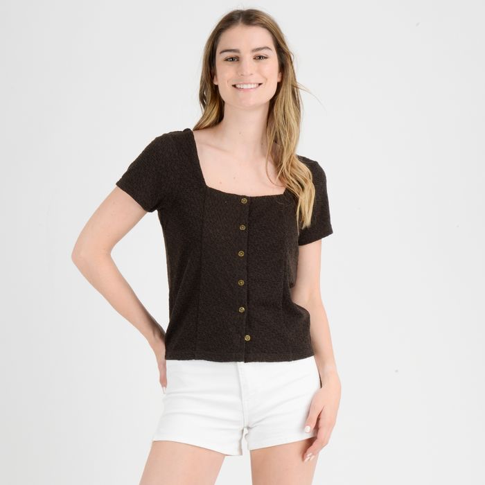POLERA MANGA CORTA JACKIE  NEGRO