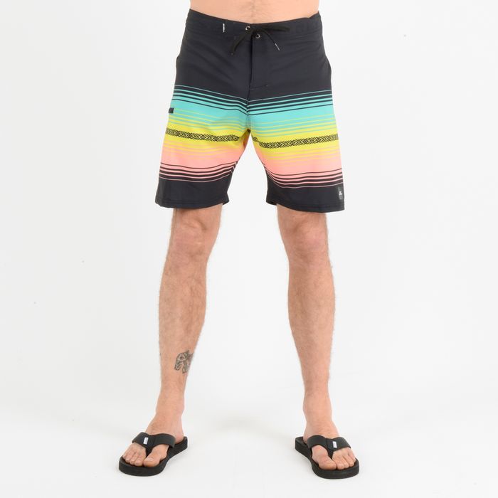 BOARDSHORT HEAT STRIPE  NEGRO