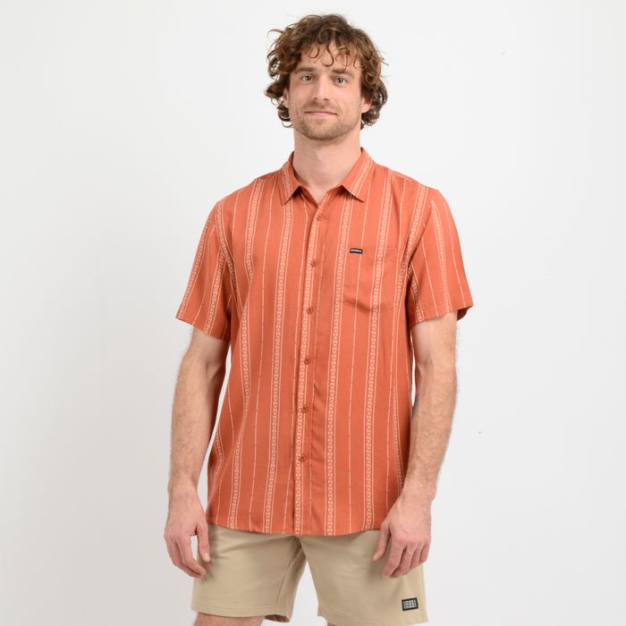 CAMISA MANGA CORTA OASIS  NARANJO