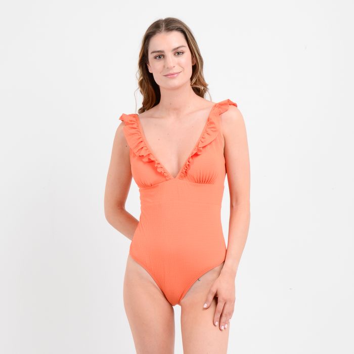 TRAJE DE BAÑO ENTERO SUNDANCE  NARANJO