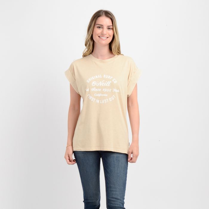 POLERA MANGA CORTA ORIGINAL SURF  BEIGE