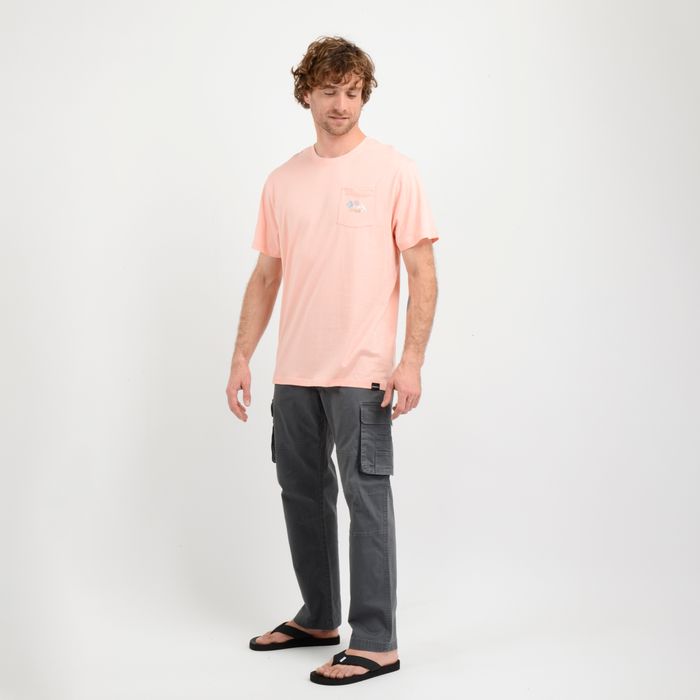 POLERA MANGA CORTA OG FLOWER  NARANJO