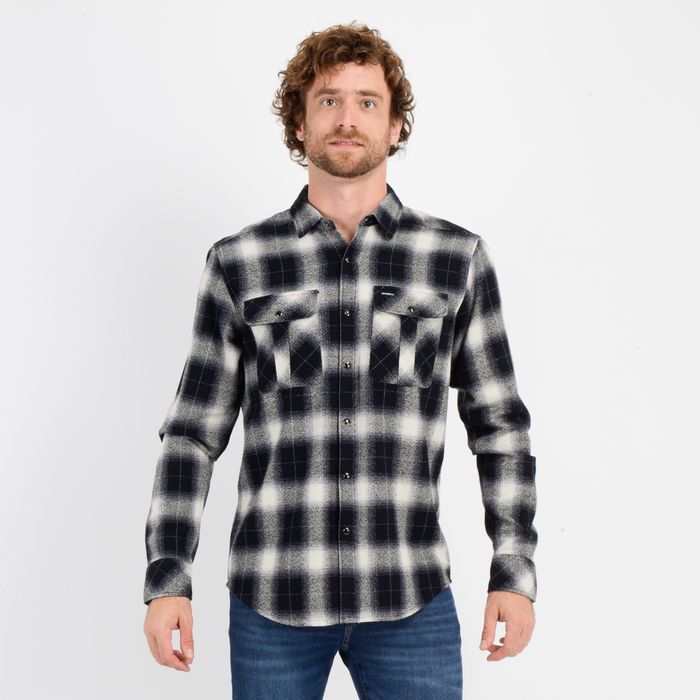 CAMISA FRANELA REDMOND NEGRO