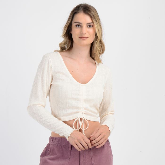 POLERA MANGA LARGA MARLENE II BEIGE CLARO