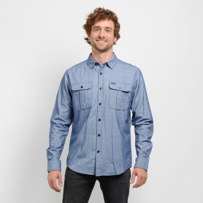 CAMISA MICRO COTELE LANDMARKED AZUL