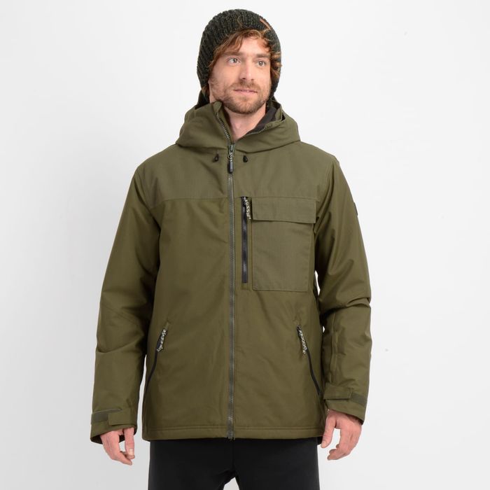 PARKA TECNICA UTILY HYBRID MAN  VERDE OSCURO 10K/10K