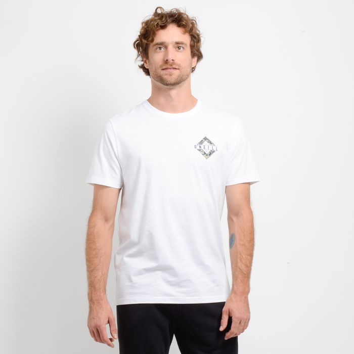 POLERA MANGA CORTA BRACKETS  BLANCO