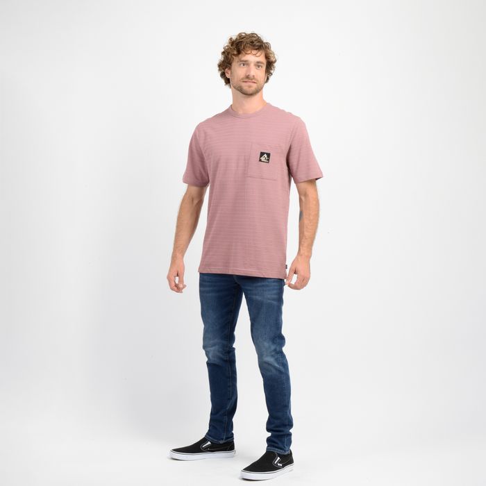 POLERA MANGA CORTA TORREY II ROSADO OSCURO