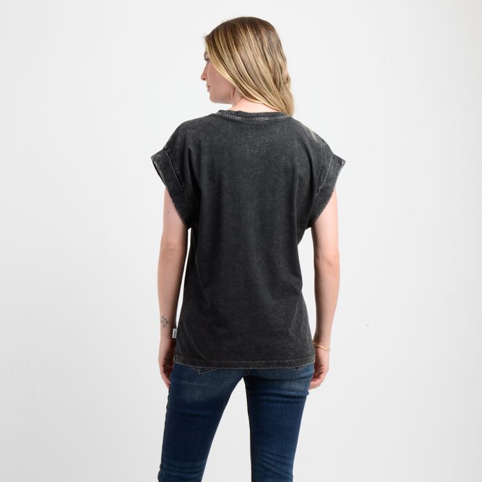 POLERA MANGA CORTA ORIGINAL SURF  NEGRO