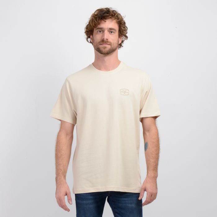 POLERA MANGA CORTA STAMPED  BEIGE CLARO