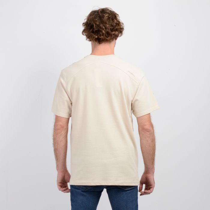 POLERA MANGA CORTA STAMPED  BEIGE CLARO